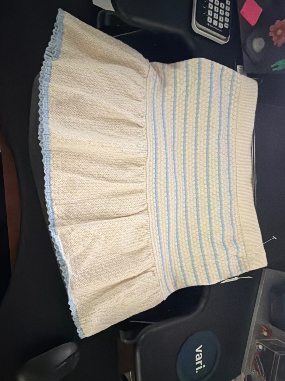 Women’s Cream Textured Knit Skirt – New with Tags